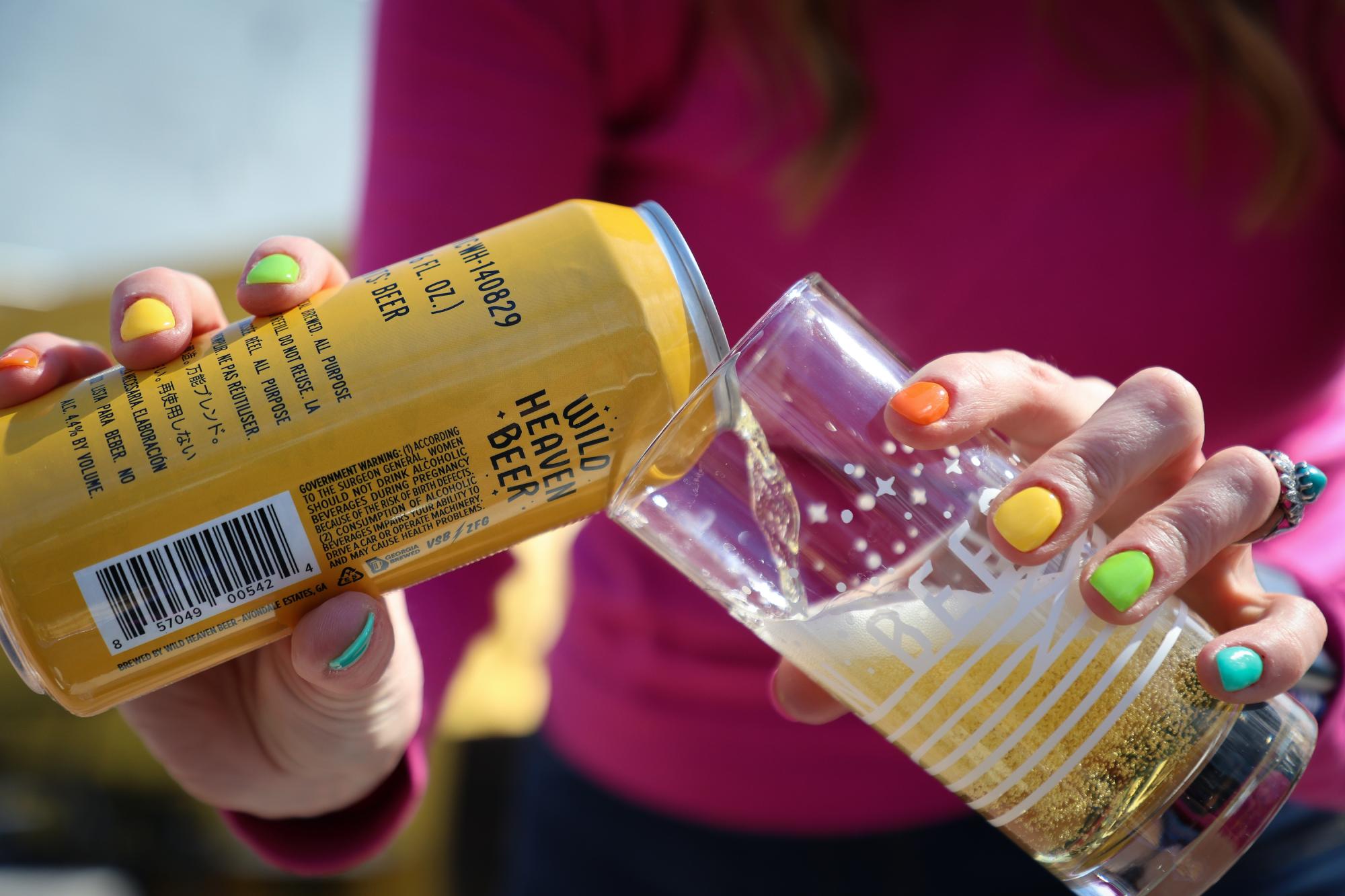 Margarita on a table showing off some of the happy hour specials at Wild Heaven Beer