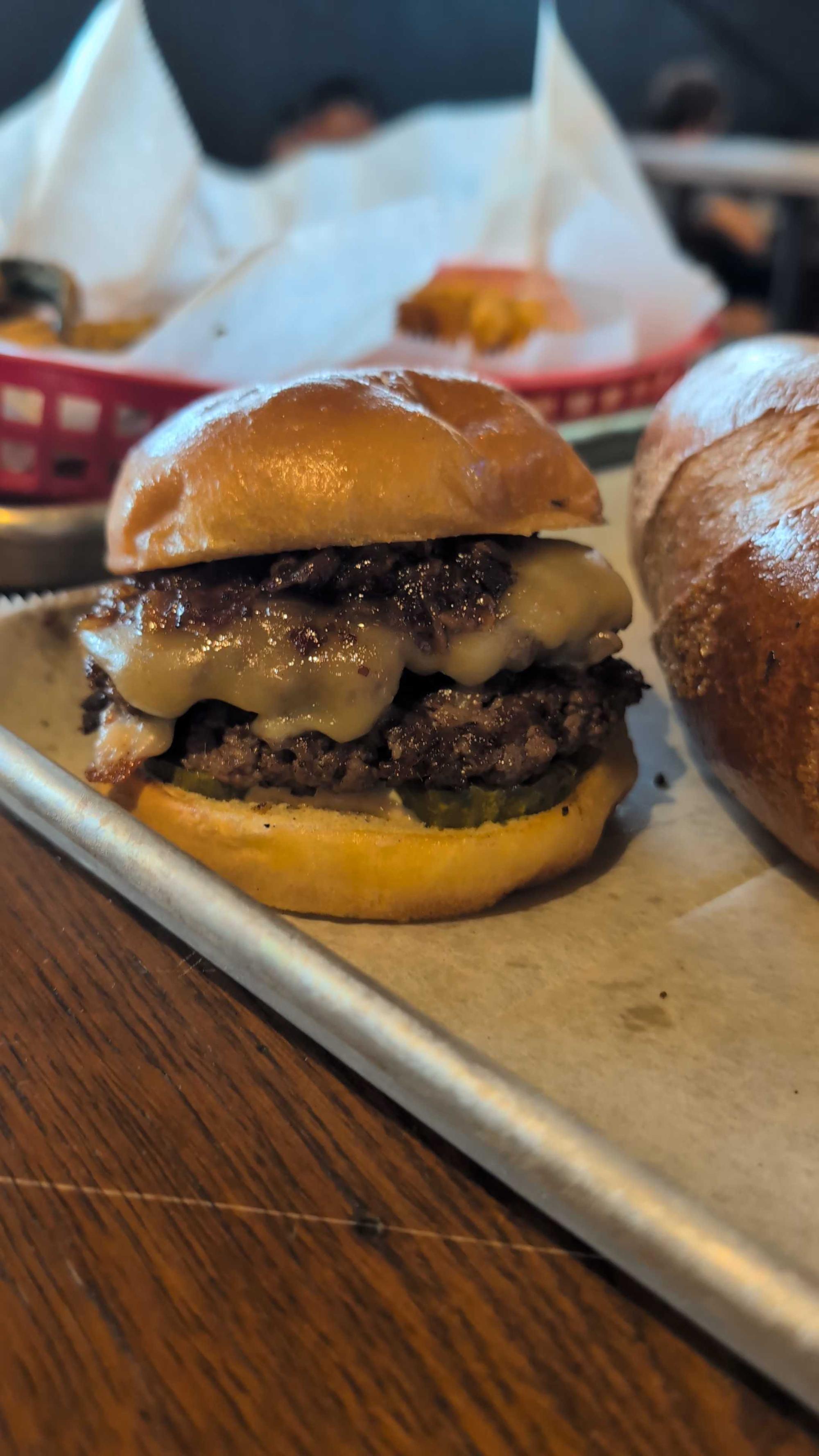 It's all about the burger for Friday's happy hour at Wild Heaven in Atlanta
